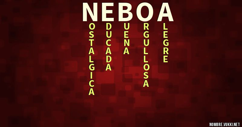 Acróstico nèboa