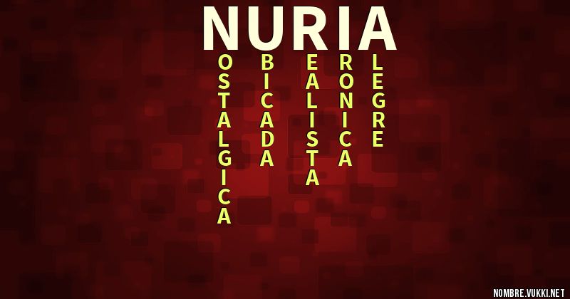 Acróstico núria