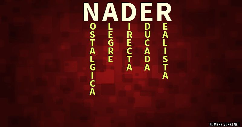 Acróstico nader