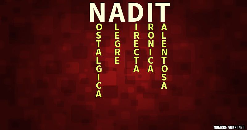 Acróstico nadit