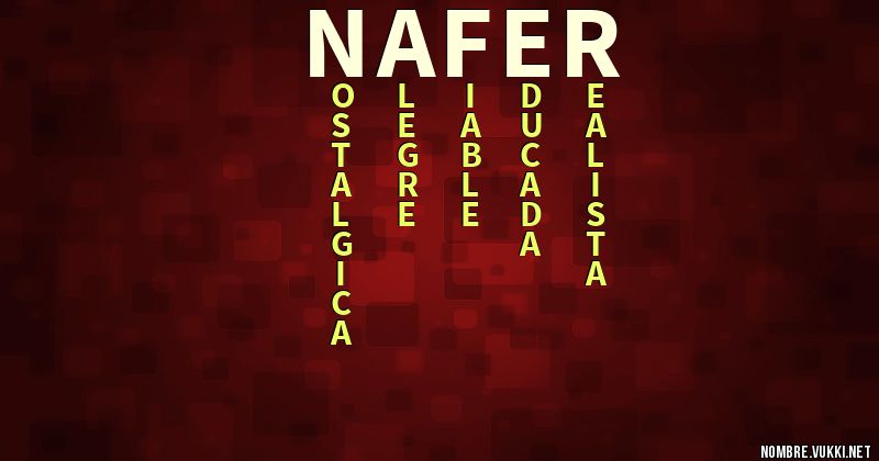 Acróstico nafer