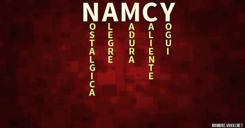 Acróstico namcy