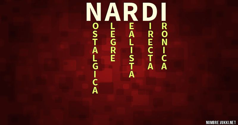 Acróstico nardi
