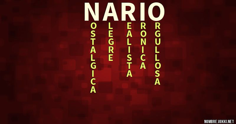 Acróstico nario