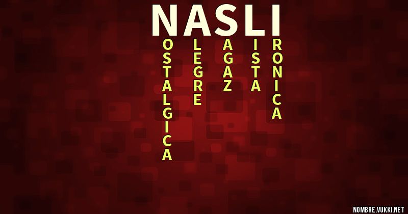 Acróstico nasli