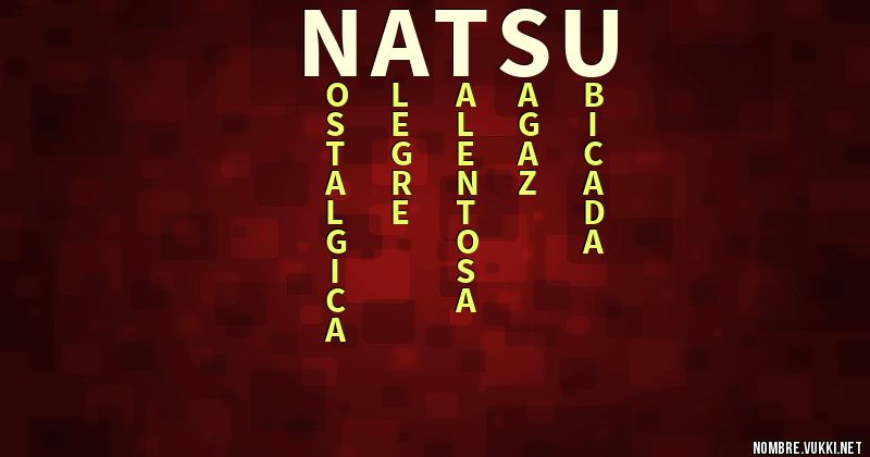 Acróstico natsu