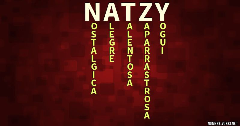 Acróstico natzy