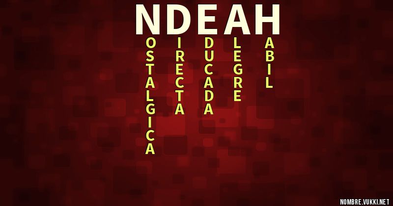 Acróstico ndeah