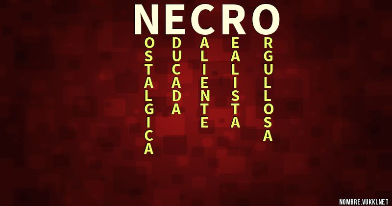 Acróstico necro
