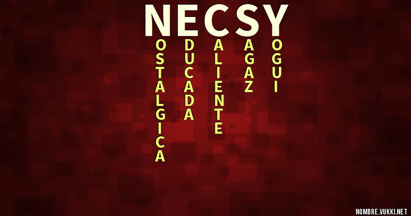 Acróstico necsy