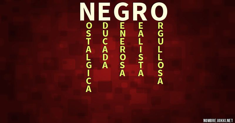 Acróstico negro