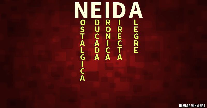 Acróstico neida