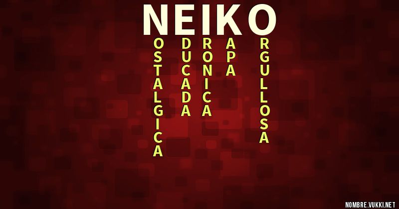 Acróstico neiko