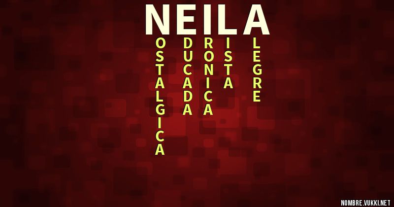 Acróstico neila