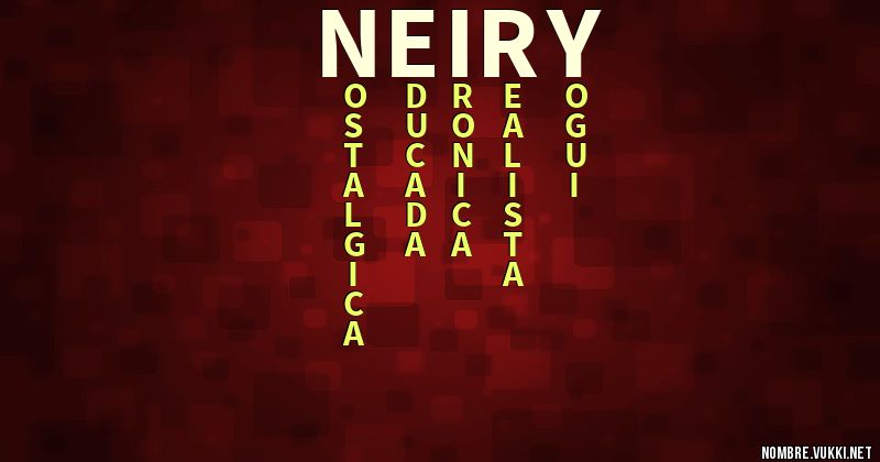 Acróstico neiry