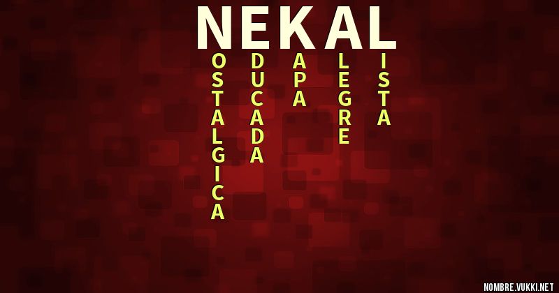Acróstico nekal