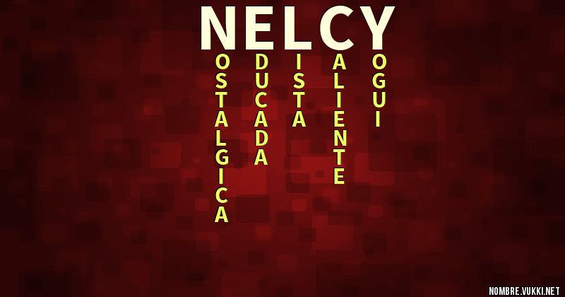 Acróstico nelcy