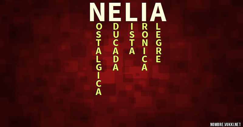 Acróstico nelia