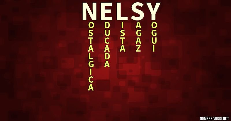 Acróstico nelsy