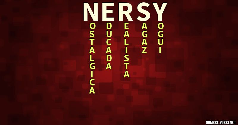 Acróstico nersy