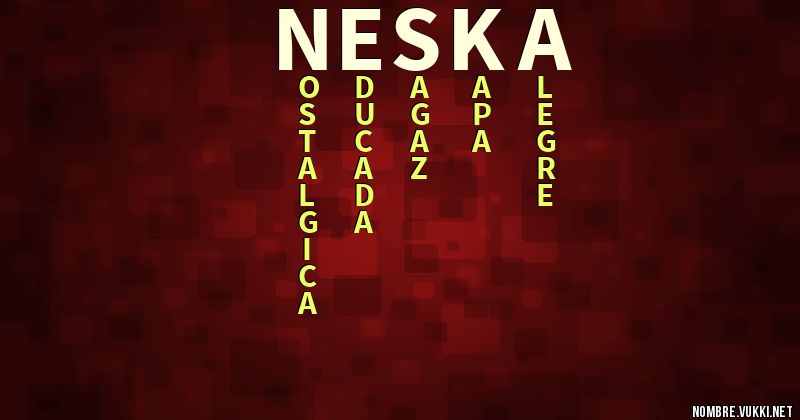 Acróstico neska