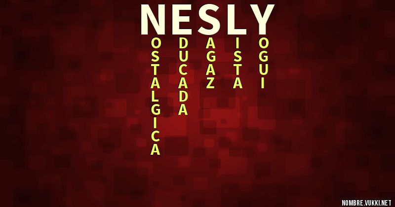 Acróstico nesly