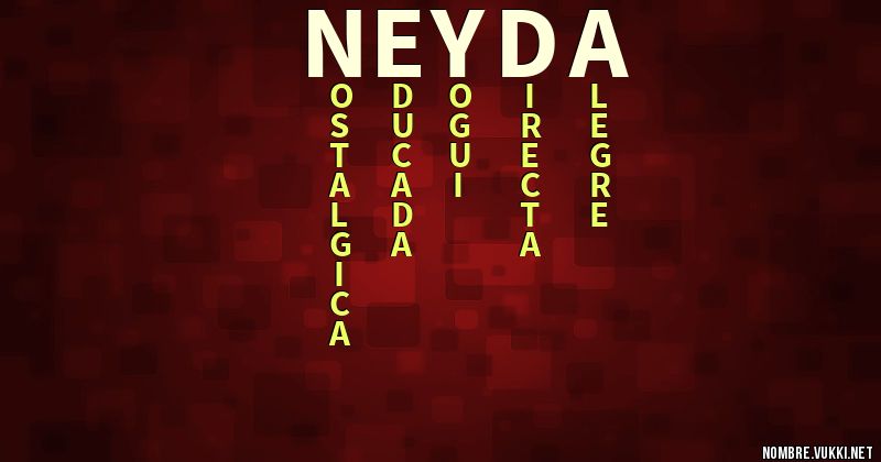 Acróstico neyda