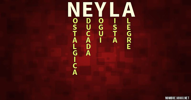 Acróstico neyla