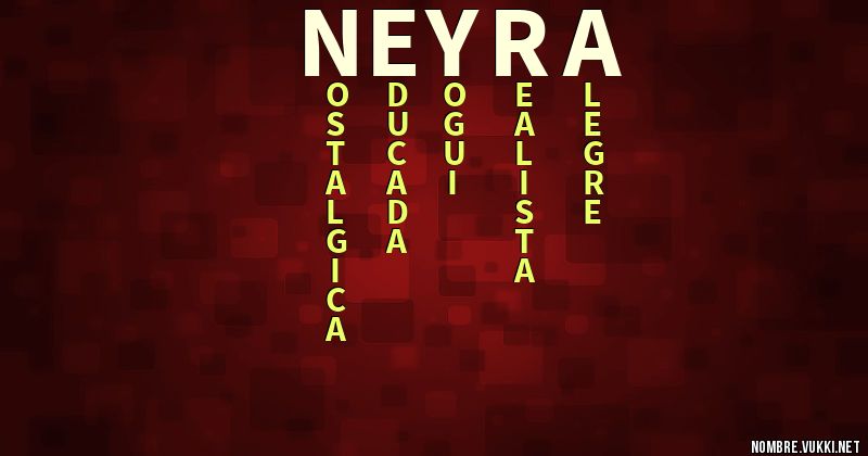 Acróstico neyra