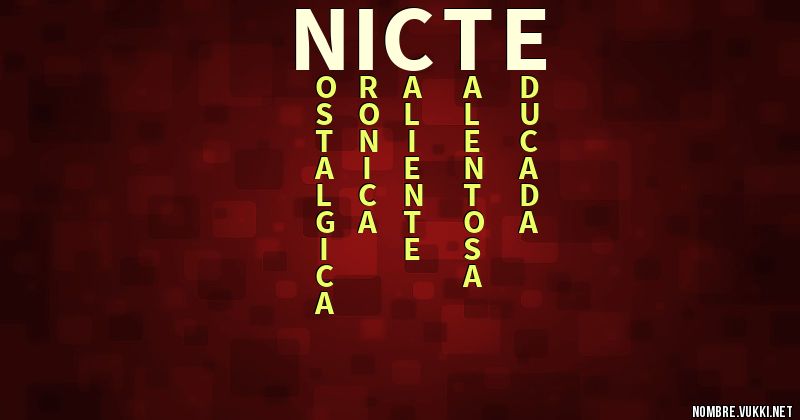 Acróstico nicte