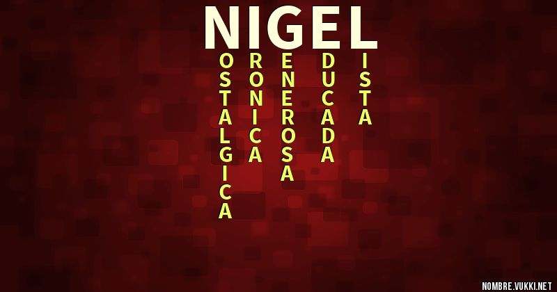 Acróstico nigel