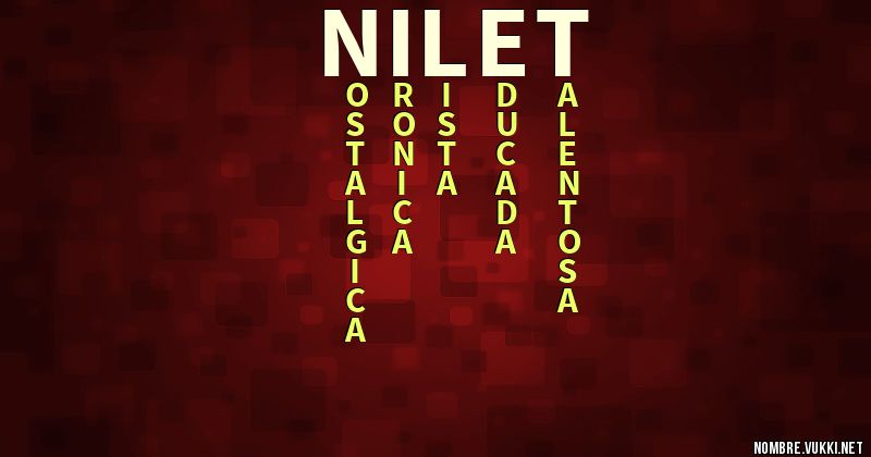 Acróstico nilet