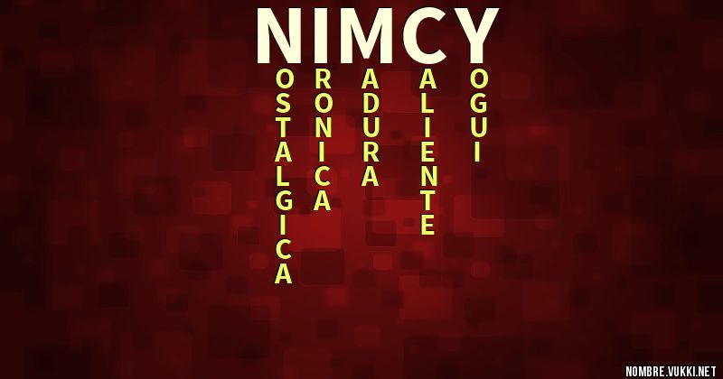 Acróstico nimcy
