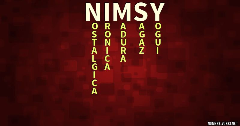 Qué significa nimsy