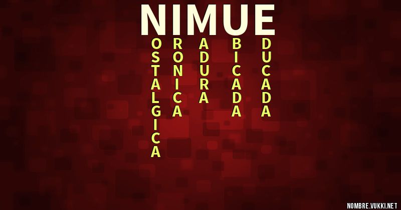 Acróstico nimue