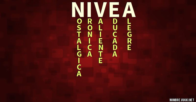 Acróstico nivea