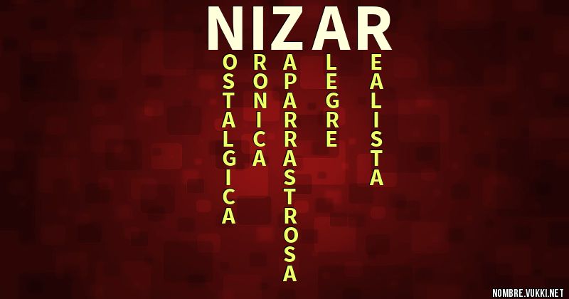 Acróstico nizar