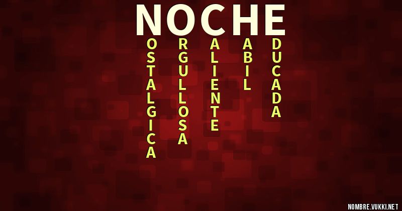 Acróstico noche