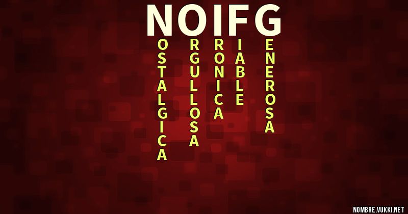 Acróstico noifg