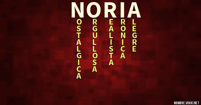 Acróstico noria