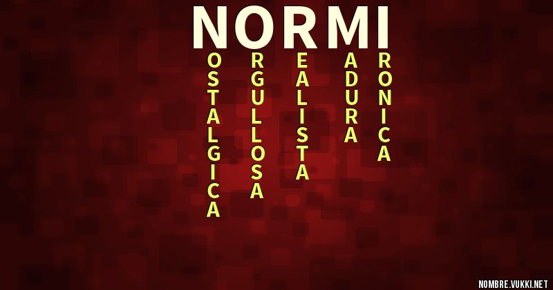 Acróstico normi