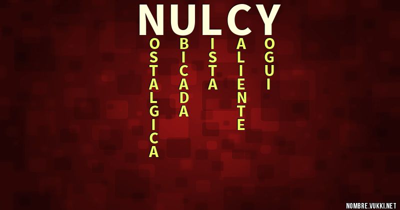 Acróstico nulcy