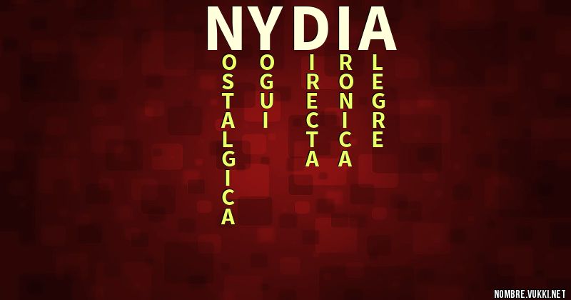 Acróstico nydia