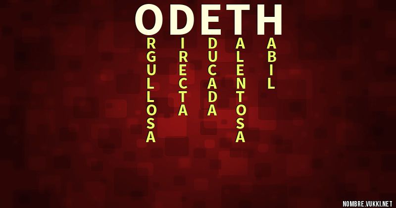 Acróstico odeth