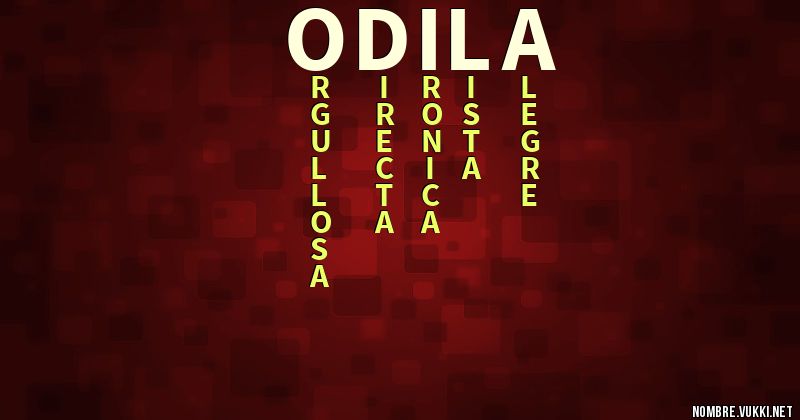 Acróstico odila