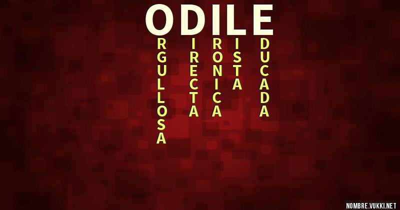 Acróstico odile