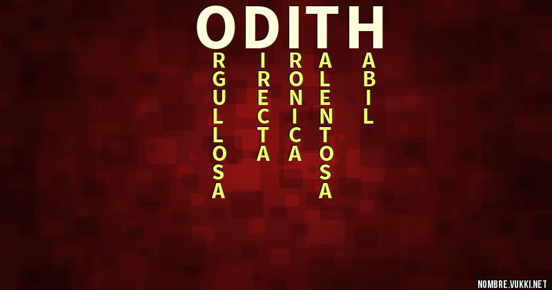 Acróstico odith