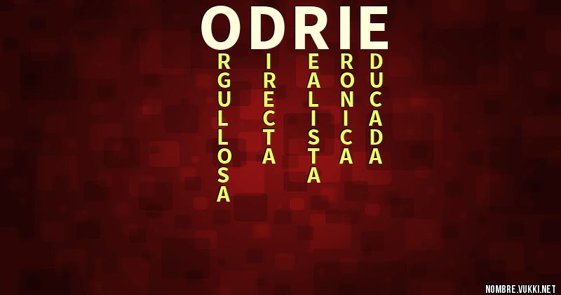 Acróstico odrie