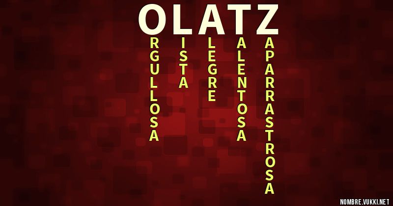 Acróstico olatz