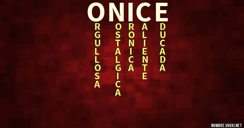 Acróstico onice